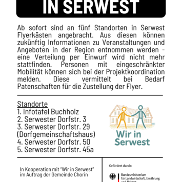 Flyerkästen in Serwest