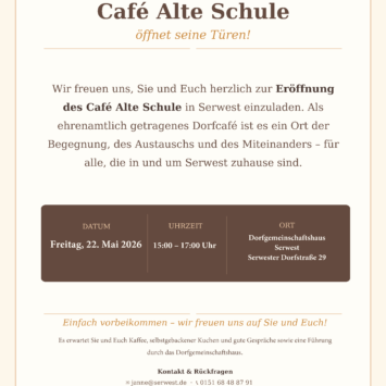 Eröffnung Café Alte Schule