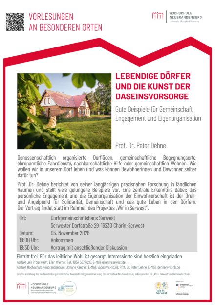 Lebendige Dörfer und die Kunst der Daseinsvorsorge